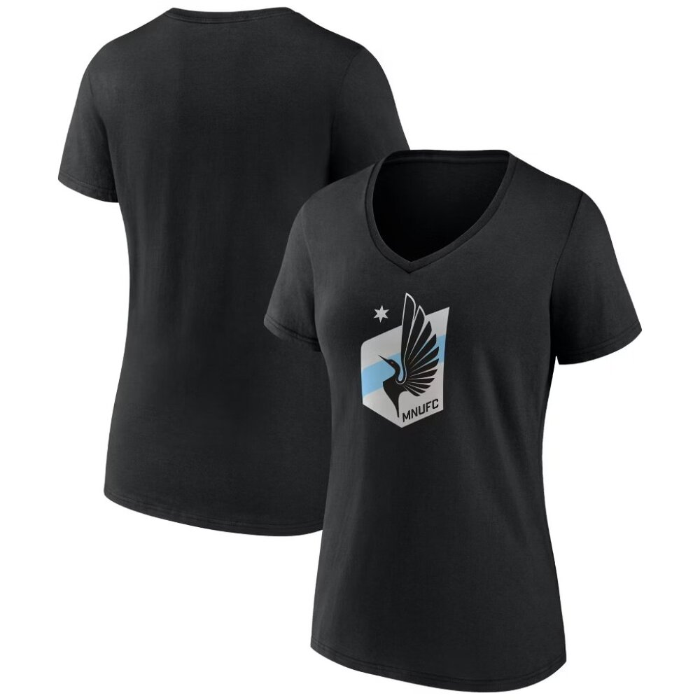 NEW MLS Minnesota United FC Women's V-Neck Top Ranking T-Shirt - Large
